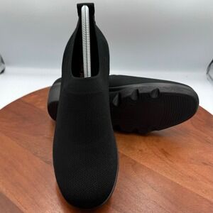 Bernie Mev Lihi Shiloh Slip On Wedge Shoes Black Knit Womens Size EU 41/US 10